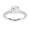 Image 1 : Natural 1.06 CTW Diamond Solitaire Ring 14K White Gold