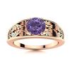 Image 1 : Natural 0.61 CTW Iolite Solitaire Ring 14K Rose Gold