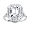 Image 1 : Natural 3.20 CTW Diamond Solitaire Ring 18K White Gold