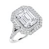 Image 2 : Natural 3.20 CTW Diamond Solitaire Ring 18K White Gold