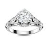 Image 1 : Natural 1.38 CTW Diamond Solitaire Ring 14K White Gold