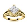 Image 1 : Natural 0.81 CTW Topaz Solitaire Ring 18K Yellow Gold