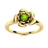Image 1 : Natural 0.11 CTW Peridot Solitaire Ring 14K Yellow Gold