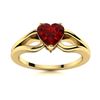 Image 1 : Natural 1.11 CTW Garnet Solitaire Ring 14K Yellow Gold