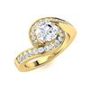 Image 2 : Natural 1.20 CTW Diamond Solitaire Ring 18K Yellow Gold