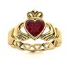 Image 1 : Natural 1.26 CTW Ruby Solitaire Ring 14K Yellow Gold