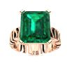 Image 1 : Natural 2.22 CTW Emerald Solitaire Ring 18K Rose Gold
