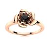 Image 1 : Natural 0.16 CTW Black Diamond Solitaire Ring 14K Rose Gold
