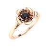 Image 2 : Natural 0.16 CTW Black Diamond Solitaire Ring 14K Rose Gold