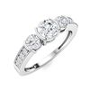 Image 2 : Natural 0.87 CTW Diamond Solitaire Ring 18K White Gold