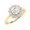 Image 2 : Natural 1.17 CTW Diamond Solitaire Ring 14K Yellow Gold