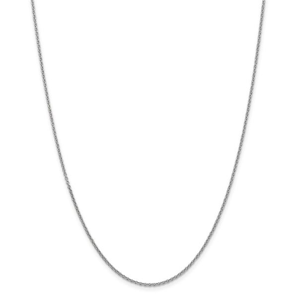 14k White Gold 1.67 mm Cable Chain Necklace - 20 in.