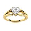 Image 1 : Natural 0.76 CTW Diamond Solitaire Ring 14K Yellow Gold