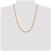 Image 2 : 14k Gold 4 mm Diamond-cut Rope Chain Necklace - 24 in.