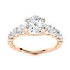 Image 1 : Natural 1.74 CTW Diamond Solitaire Ring 18K Rose Gold