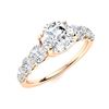 Image 2 : Natural 1.74 CTW Diamond Solitaire Ring 18K Rose Gold