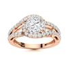 Image 1 : Natural 1.36 CTW Diamond Solitaire Ring 14K Rose Gold