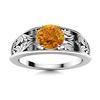 Image 1 : Natural 1.22 CTW Citrine Solitaire Ring 18K White Gold