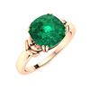 Image 2 : Natural 1.42 CTW Emerald Solitaire Ring 18K Rose Gold