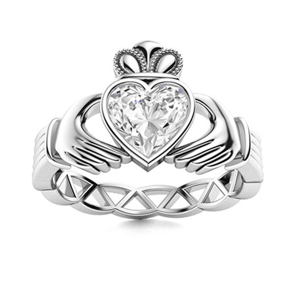 Natural 0.50 CTW Topaz Solitaire Ring 14K White Gold
