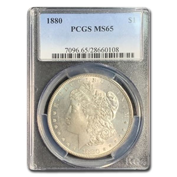 1880 Morgan Dollar MS-65 PCGS