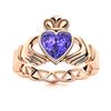 Image 1 : Natural 1.55 CTW Tanzanite Solitaire Ring 14K Rose Gold