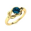 Image 2 : Natural 0.62 CTW Topaz Solitaire Ring 18K Yellow Gold