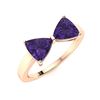 Image 2 : Natural 1.91 CTW Amethyst Solitaire Ring 14K Rose Gold
