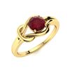 Image 2 : Natural 1.03 CTW Ruby Solitaire Ring 18K Yellow Gold