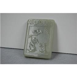Well  Carved  Celadon  Jade  Pandent #1660231