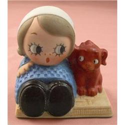 Schafer & Vater Googly Eyed Girl And Puppy #1660374