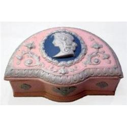 Schafer Vater Pink Jasperware w Cameo Jar #1660392