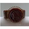 Image 1 : Bakelite Hinged Mayan Head Bangle #1660579