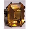 Image 1 : 10KT Imperial CITRINE ART DECO sterling BIG #1660761