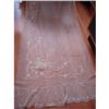 Image 1 : ANTIQUE FRENCH LACE NETTED TAMBOUR WORK CURTAIN#1660939