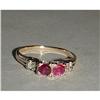 Image 1 : 14kt Gold Ruby & Diamond Ring 14k #1660946