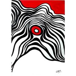 Contemporary Art Third Eye Pop Op Abstract #1675254