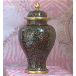 Chinese Cloisonne Enamel Covered Urn #1675259