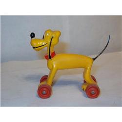 1957 PLUTO TOY  DOG FIGURINE MADE IN HONG KONG #1675421