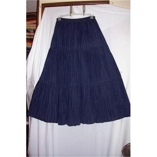 Vintage Denim Western Broomstick Skirt 1677023