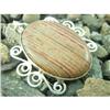 Butterfly Laceworks Wood Fossil Sterling Silver#1677292