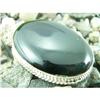 Big Black Onyx Sterling Silver Pendant #1677293