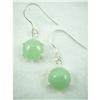 Unique Jade Sterling Silver Earrings #1677330