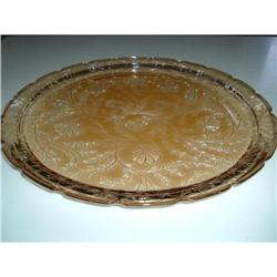 Jeannette Floragold 13-1/2" Indented Plate #1677475