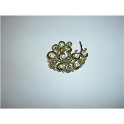 Large Green Rhinestone  Brootch #1677486