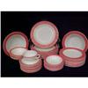 Image 1 : Pink and White Gold Trim Pyrex Dinnerware 37 #1677611