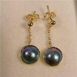 Pacific Pearl and Gold Drop Earrings. #1677691