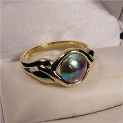 Pacific Pearl and Gold Ring. #1677700