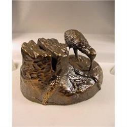 Bronze Kiwi Bird Card Stand. #1677709