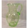 Image 1 : Large Vaseline Glass Jug. #1677719
